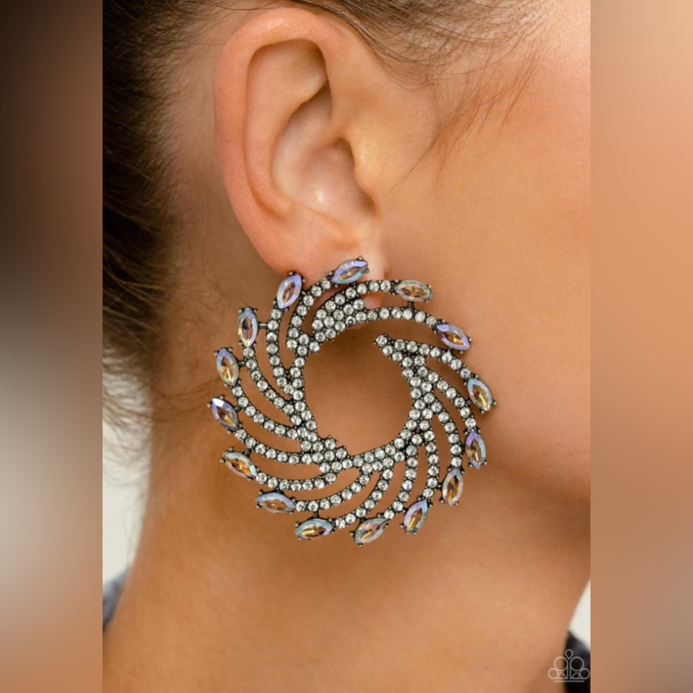 Paparazzi ~ Firework Fanfare 🌈MultiColor Earrings ~🌈LIFE OF THE PARTY 2023🌈